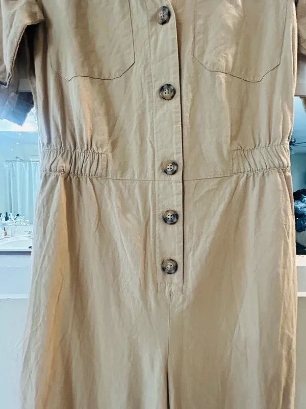 H&M Tan Jumpsuit - Image 3