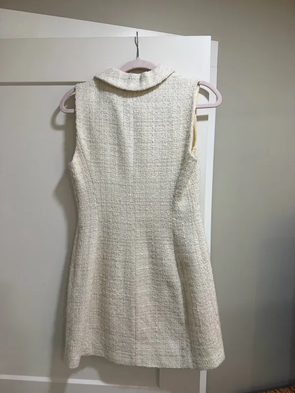 ZARA Dress Mini White Small - Image 2