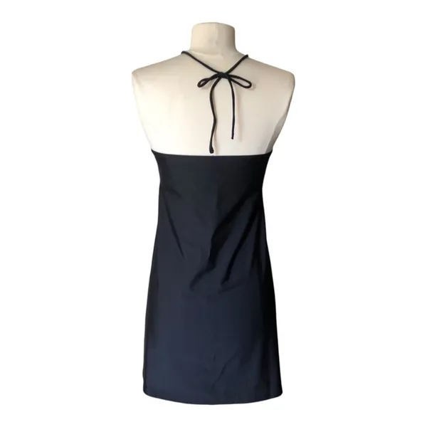 Andie Waikiki Swim Cover Up Black Small Ruched Halter Bandeau Beach Dress NWT - Image 5
