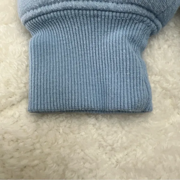 Hello Kitty Light Blue Crew Neck Sweatshirt w/ Red Heart size xxs Sanrio - Image 9