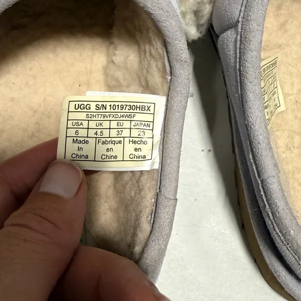 UGG Shearling SLIDE Sz 6 Lilac - Image 7
