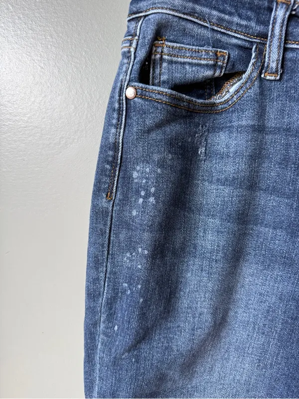 Judy Blue Los Angeles Mid Rise Blue Skinny Jeans Size 7/28 - Image 2
