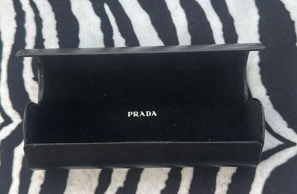 Prada Magnetic Closure Eyeglass Case Black - Image 6