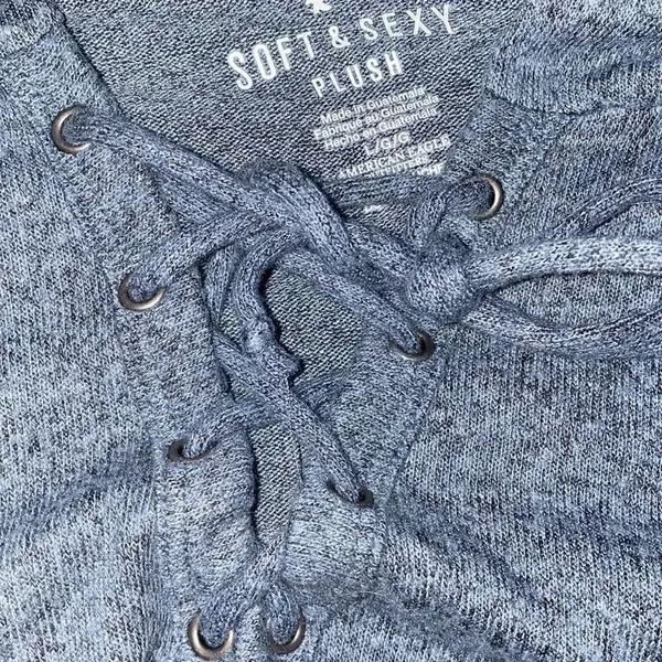 ✨ Ae Soft & Sexy Plush Lace-Up Hoodie✨ - Image 6