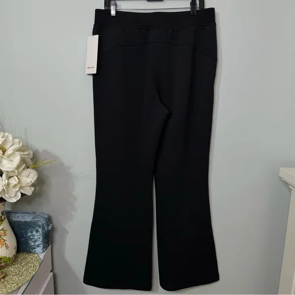 Lululemon Textured High Rise Flared Track Pant Black Size 12 NWT - Image 9