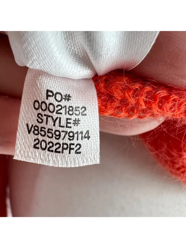 Vince Wrap-Style Wool Mohair Blend Balletcore Sweater Burnt Coral Size Small - Image 11