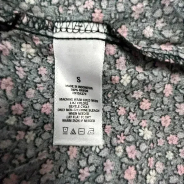 Aeropostale Women's S Floral V-Neck‎ Babydoll Mini Dress Multicolor - Image 5