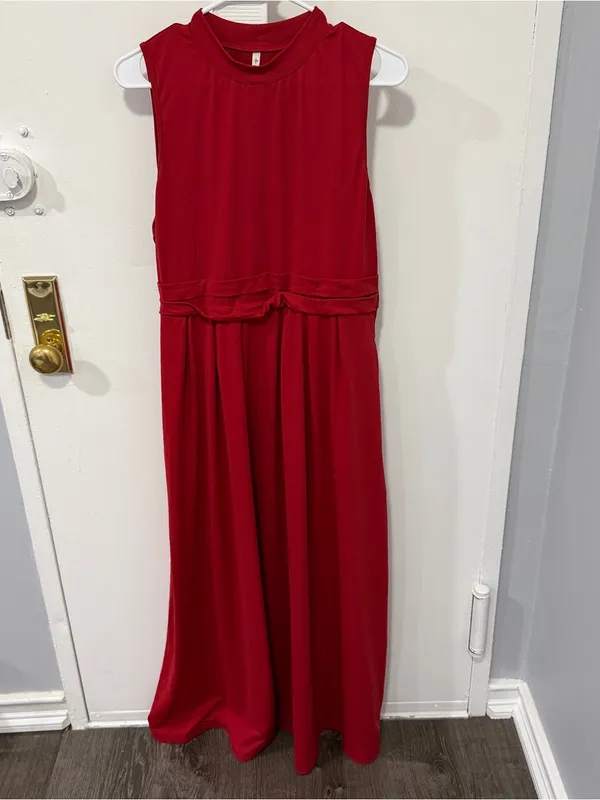 NWOT Halara Stand Collar Sleeveless Maxi Dress - Image 4
