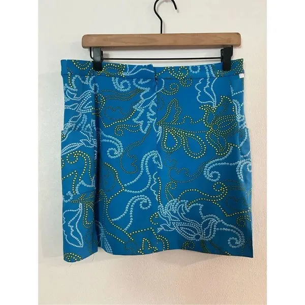 Callaway Golf Skort Blue Paisley Size 8 Athletic Tennis Skirt - Image 3