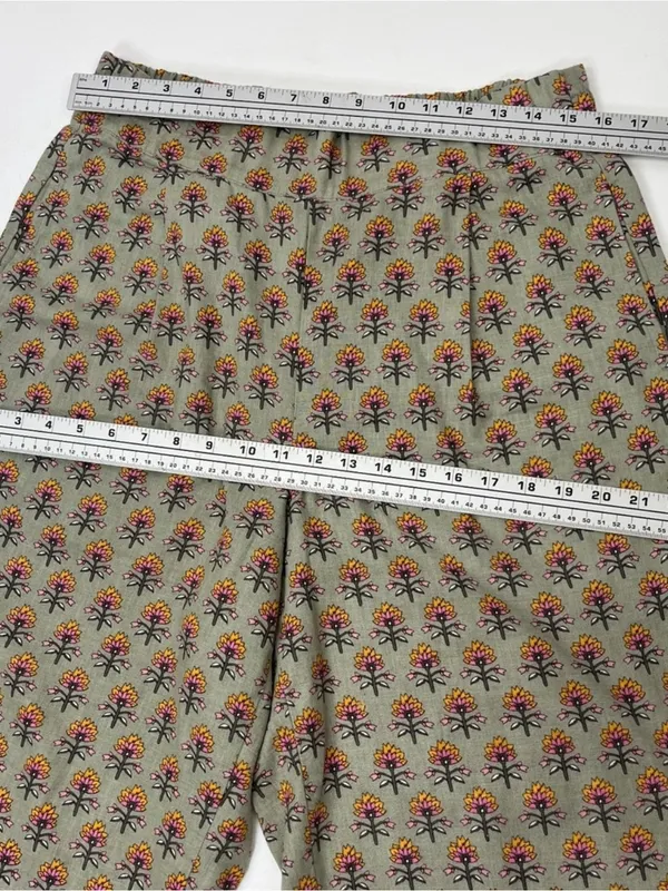 LOFT Beach Floral Linen Cotton Wide Leg Pants Large Petite LP - Image 5