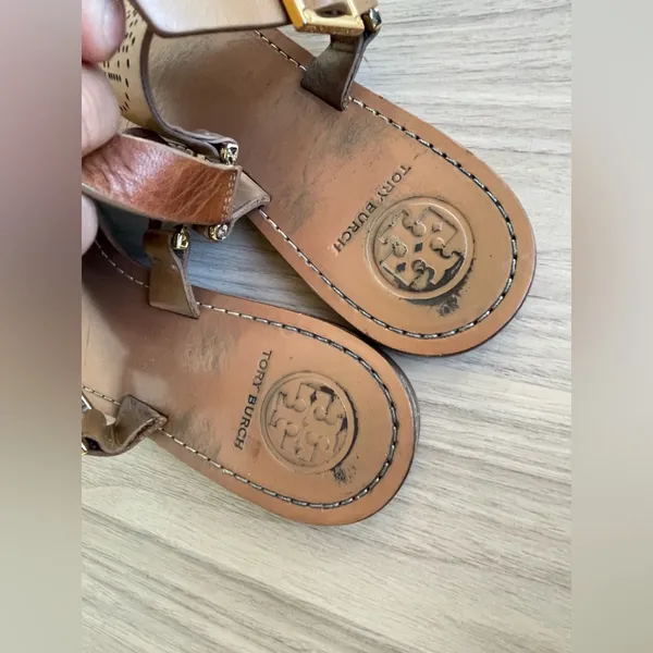 Tory Burch Tan Leather Sandals - Image 9
