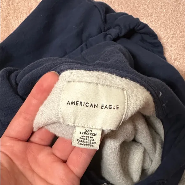 American Eagle Semi Cropped Zip Up Hoodie - Image 4
