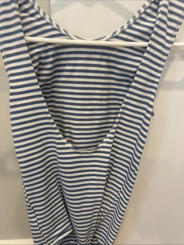 Striped Blue and White bodysuit - Image 4