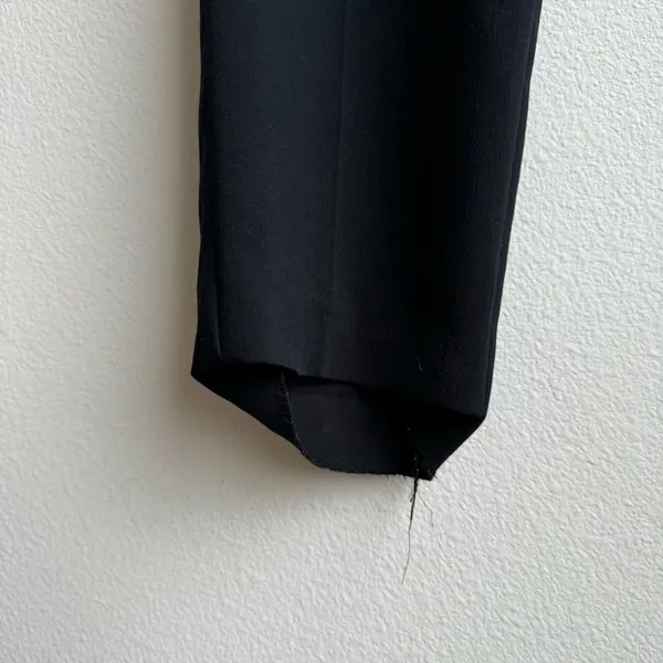 Aritzia Wilfred Crepe Darontal Pull On Cropped Pants Trousers Black Size 6 Small - Image 6