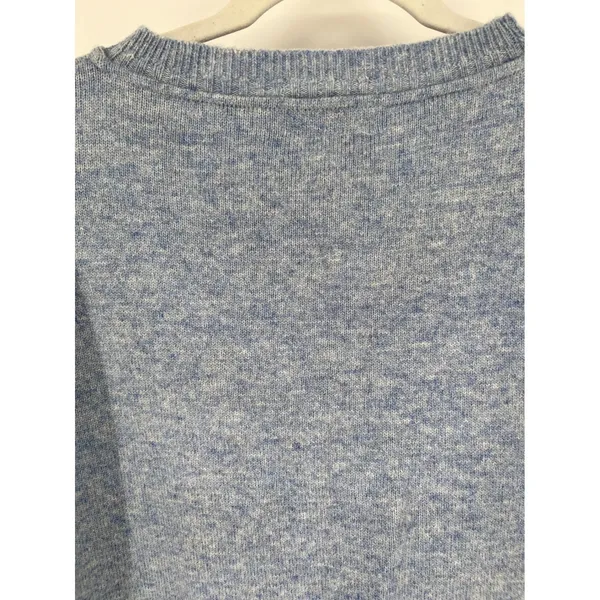 BAY ROAD Sweater Womens L Blue 100% Merino Wool Knit Crew Neck New Zealand Made - Image 11