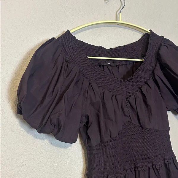 ALC Frank Adena Puff Sleeve Dress Medjool, Size 6 - Image 4