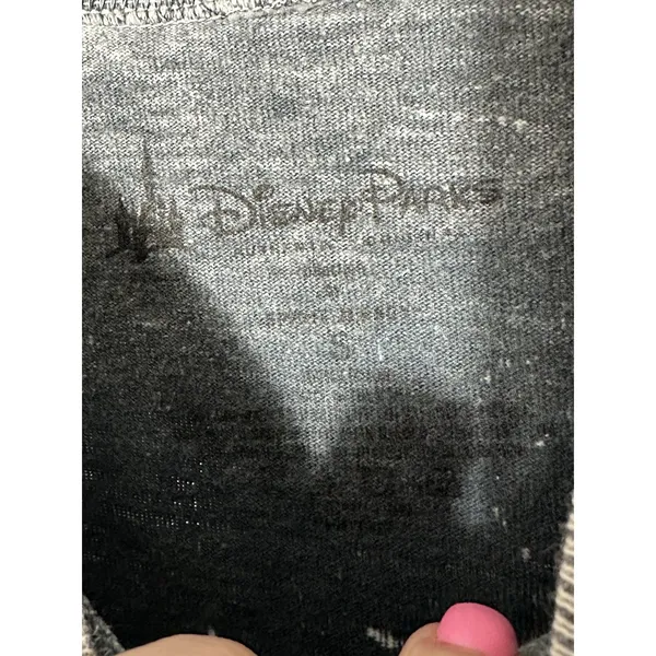 Disney World Spirit Jersey Shirt Grey Mineral‎ Acid Wash Small Denim Look #T4-6 - Image 5
