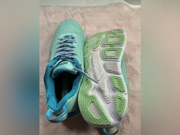 Hoka One One Women's Mint Aqua Running Shoes 176 - Image 5