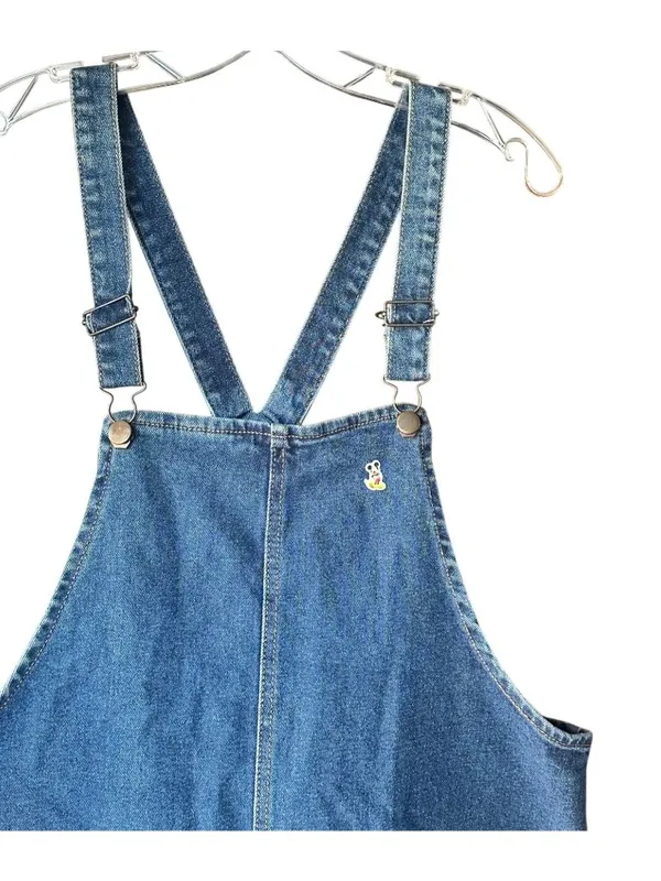 Wild Fable Blue Denim Overall Dress With Adjustable Straps & Front Pockets - Image 7