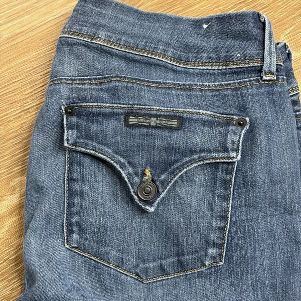 Hudson Collin Flap Skinny Jeans Women's Size 31 Blue Stretch Denim 31" Inseam - Image 13