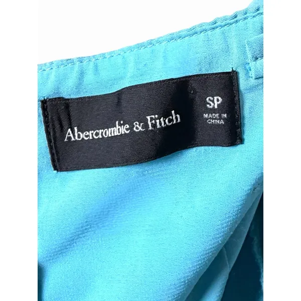 Womens Abercrombie & Fitch Off-The-Shoulder Ruched Midi Dress BLUE SMALL - Image 11