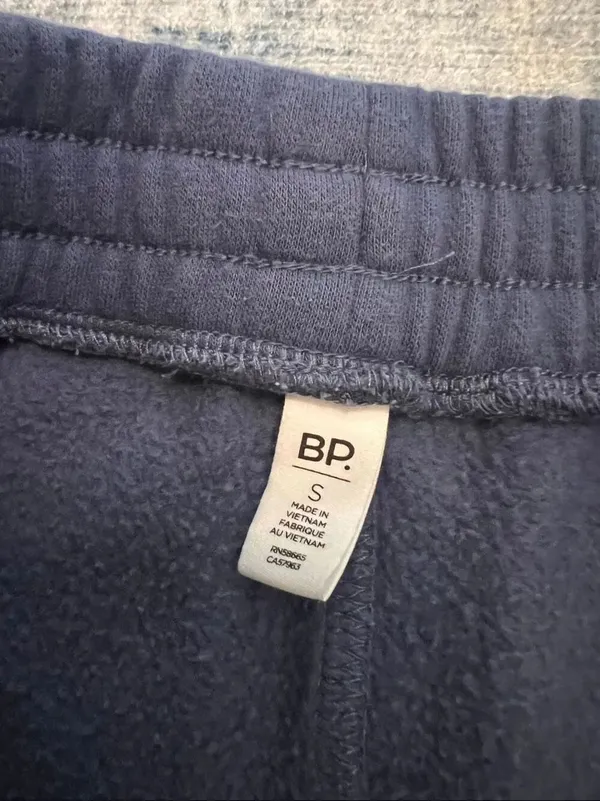 Nordstrom BP Blue Wide Leg Cargo Jogger Sweatpants Women's Size Small - Image 3
