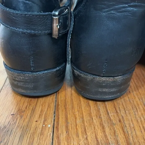 Frye Dorado Tall Leather‎ Riding Boot Black Women's Size 7 - Image 14