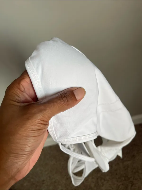 FABLETICS White Faye High Impact Cross Back Sports Bra Sz XL - Image 7