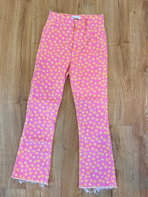 Zara Patterned Jean flare - Image 5