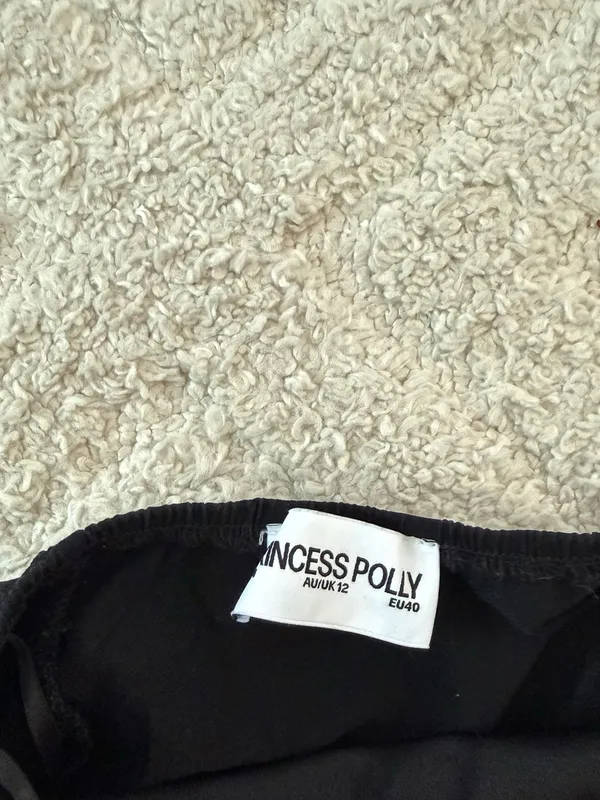 Black Princess Polly Halter Dress - Image 3