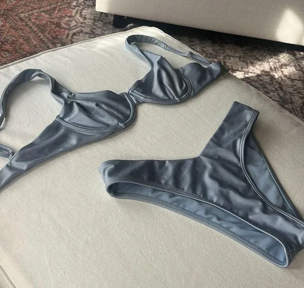 Abercrombie Blue Shimmer Bikini - Image 2