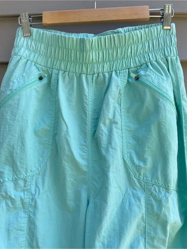 Zenana Womens Mint Green Elastic Waist Cargo Jogger Pants - Image 4