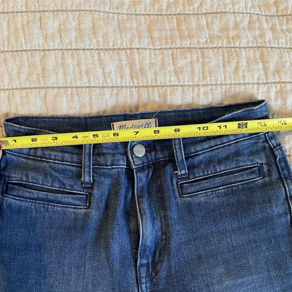 Madewell Jeans Women’s Flea‎ Market Flare Dark Wash Size 25x29 Western Cowgirl - Image 7