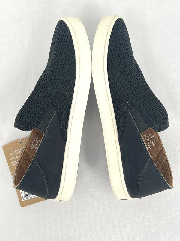 NWT OluKai Pehuea Black Mesh and Leather Drop-In Heel Slip On Sneakers Women's 7 - Image 4