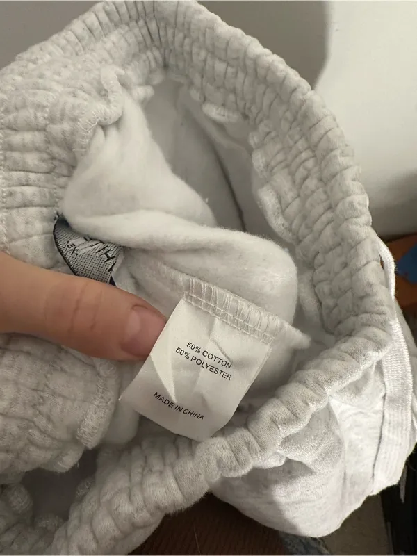 White Fox Boutique season 7 sweatpants marl grey extra small - Image 5
