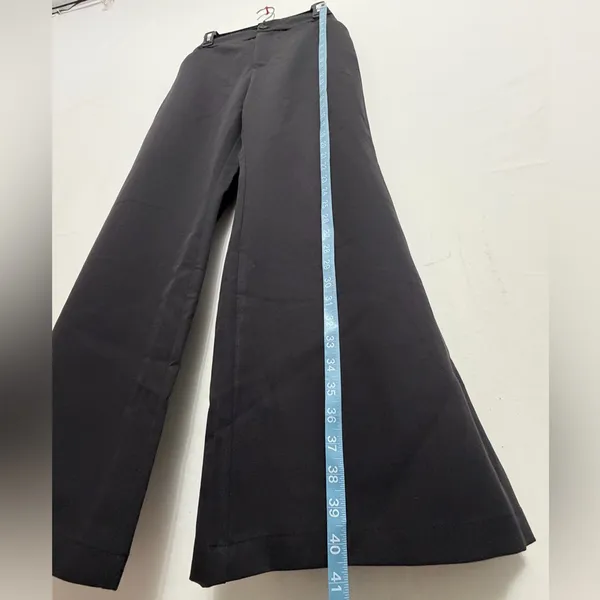 women’s Black High Rise Wide Leg Pants | Minimalist Workwear Small New (A459)✨ - Image 4