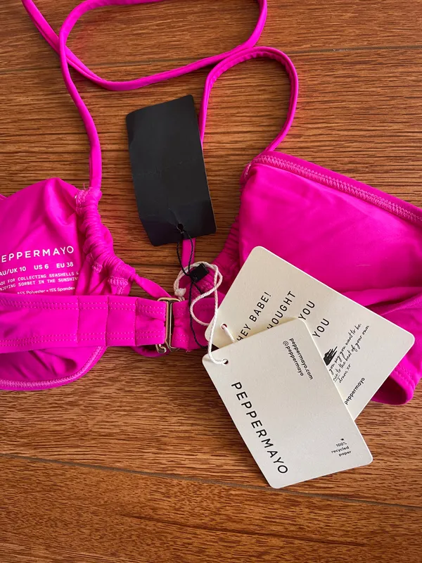 Peppermayo Exclusive - Lush Life Bikini Top - Magenta - Image 4