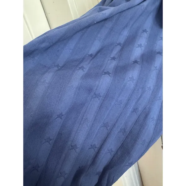 LoveShackFancy blue floral star embroidered long sleeve dress‎ - Image 3