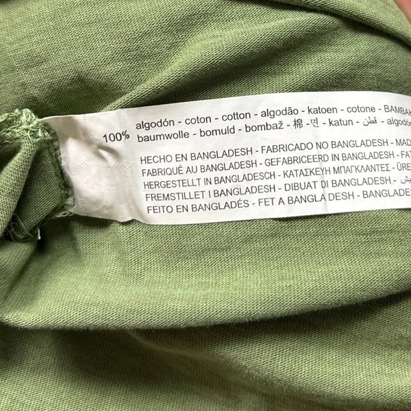 Zara NWT Green Cotton Cuffed Short Sleeve Crew Oversized T-Shirt Midi Dress Sz S - Image 7