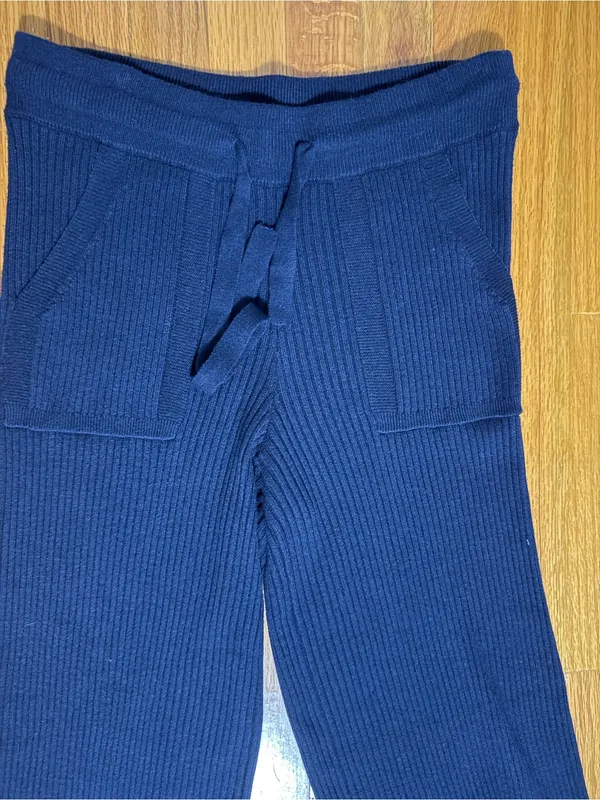 Splendid Ribbed Knit Wide Leg Pants size m - Image 2