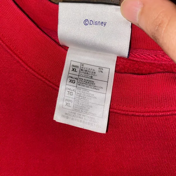 Disney Disneyland Resort Vintage Red Embroidered Sweatshirt Adult Size XL - Image 5