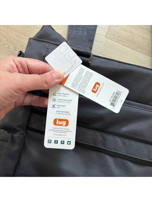 Lug NWT Women's Ace Full Tote Grey Waterproof / Insulated - Image 8
