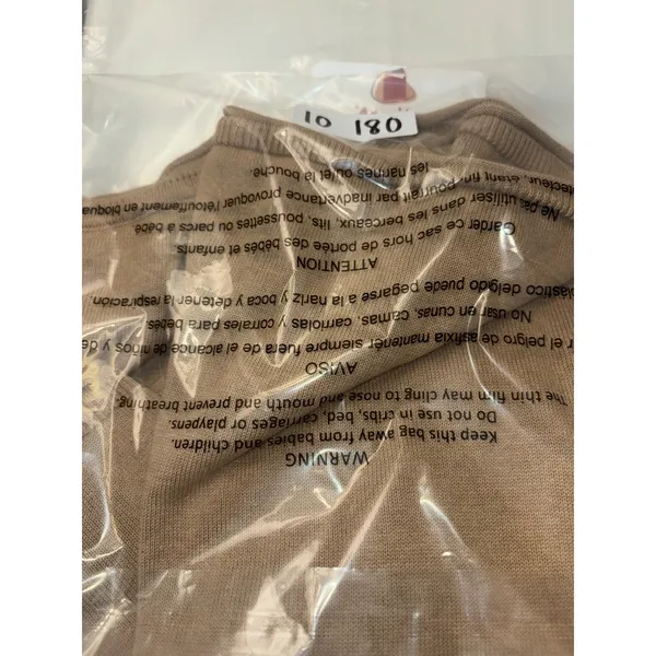 Pact Women's Medium Organic Cotton Lightweight Crewneck Sweater Tan Brown - Image 9