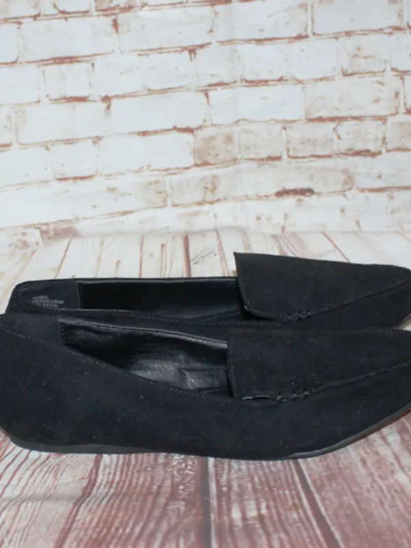 JustFab Campbell Black Faux-suede Slip On Loafer Women's Size 5.5 - Image 4
