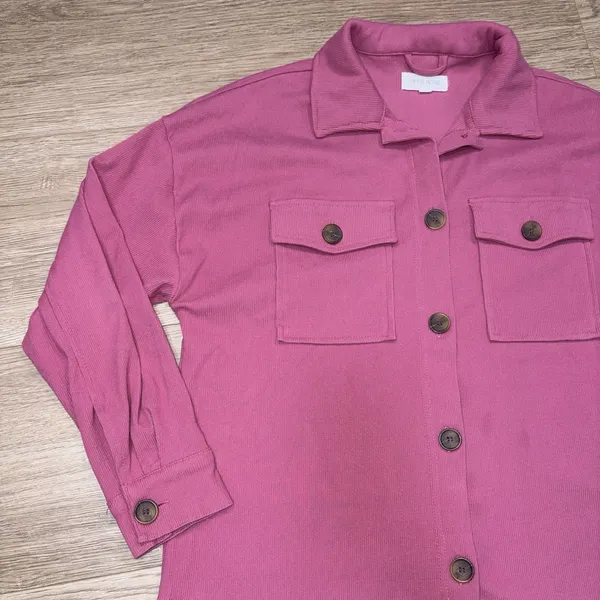 Hippie Rose Women's Boutique Pink Button Up Size Medium - Image 14