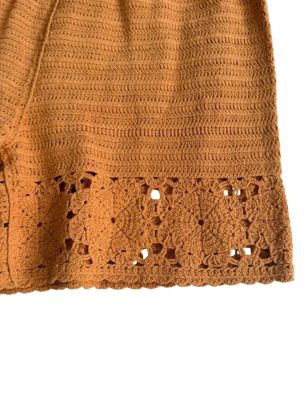 CURRENT AIR Orange Knit Shorts Size Medium NEW NWT - Image 6