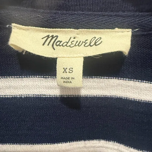 MADEWELL‎ Rugby Polo Tee Sweatshirt in True Midnight Navy - Image 7