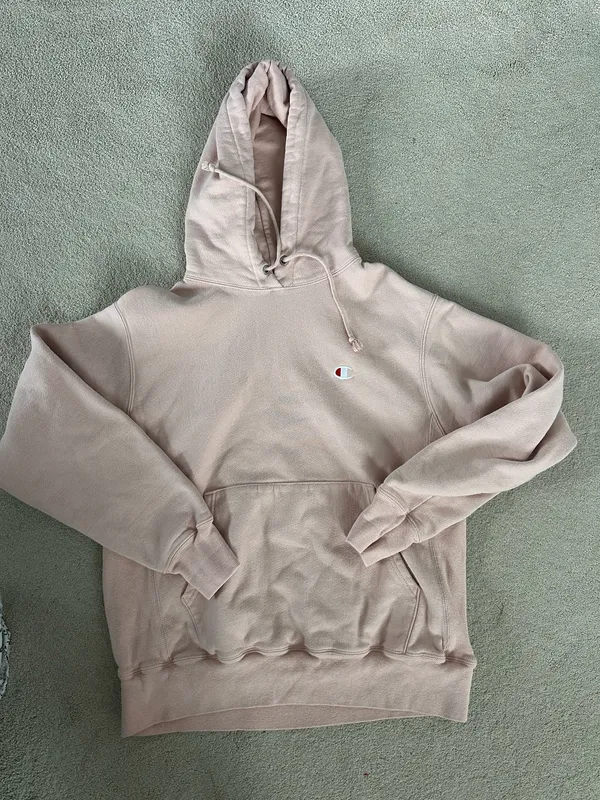 Champion Light Pink Reverse Weave Hoodie - Image 2
