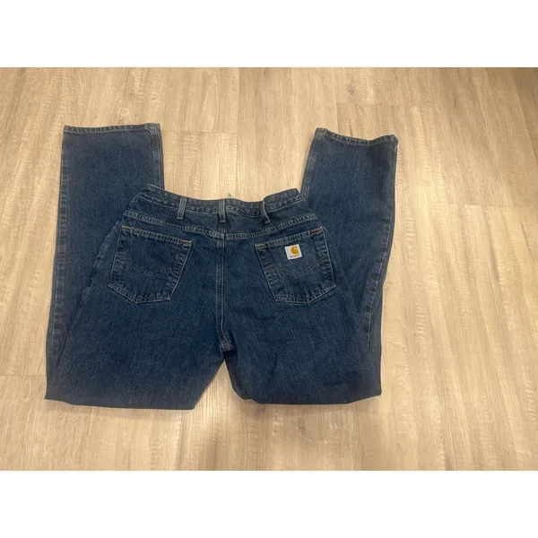 Carhartt Womens Jeans WB160 Vio Size 12x 32 western Workwear cotton - Image 4