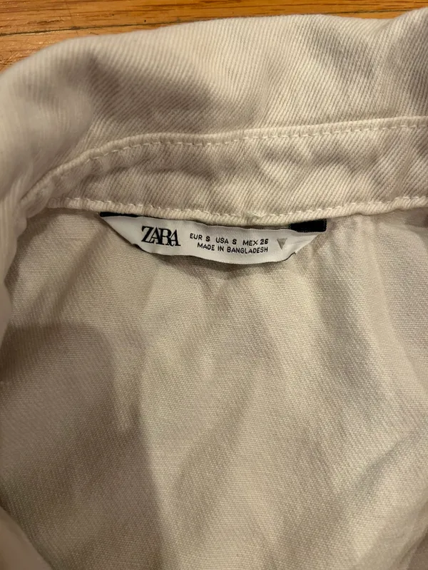 ZARA Crop Denim Jacket - Image 4